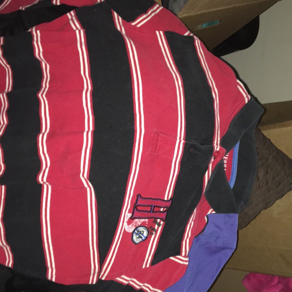 A red stripe shirt called high Sierra